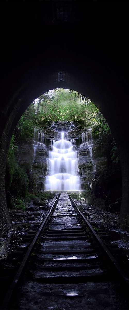 Waterfall Tunnel by Vanessa Stefanova
