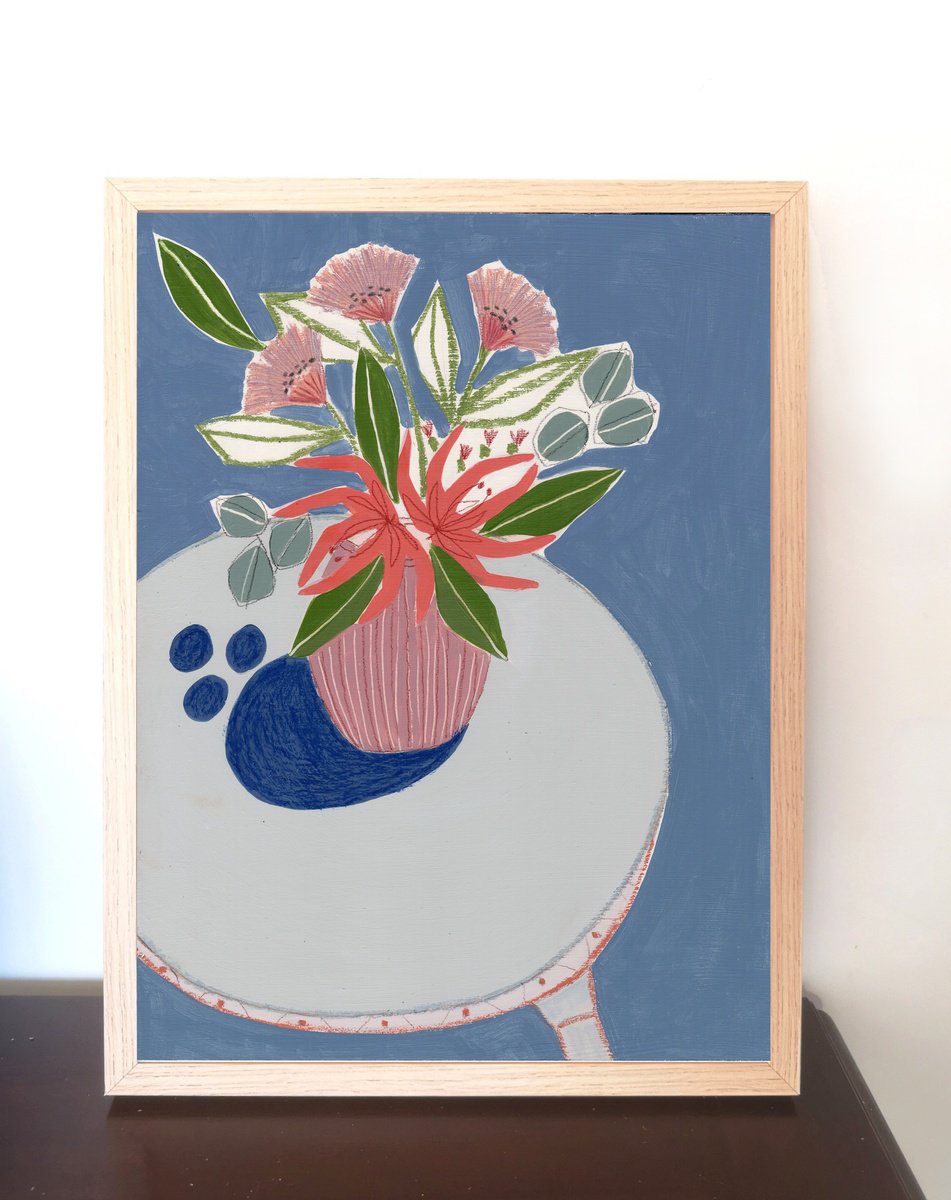 Impressionistic Still Life Painting By Marisa Anon, 13 X 17", Flowers In Your Room Ii, Original Artwork