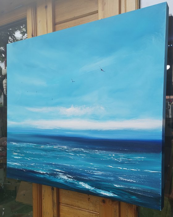 Only Blue - seascape, emotional, panoramic