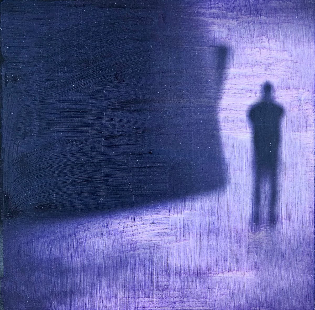 Impressionistic Portrait Photograph By Shelton Walsmith, 8 X 8", Michael In Manhattan, Original Artwork