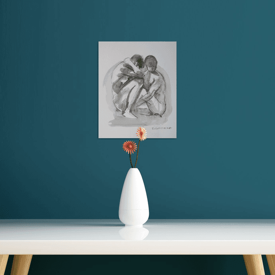 male nude in 2 poses