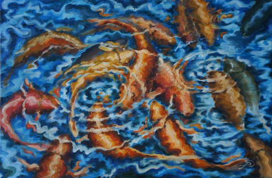 Painting | Oil | Fishes
