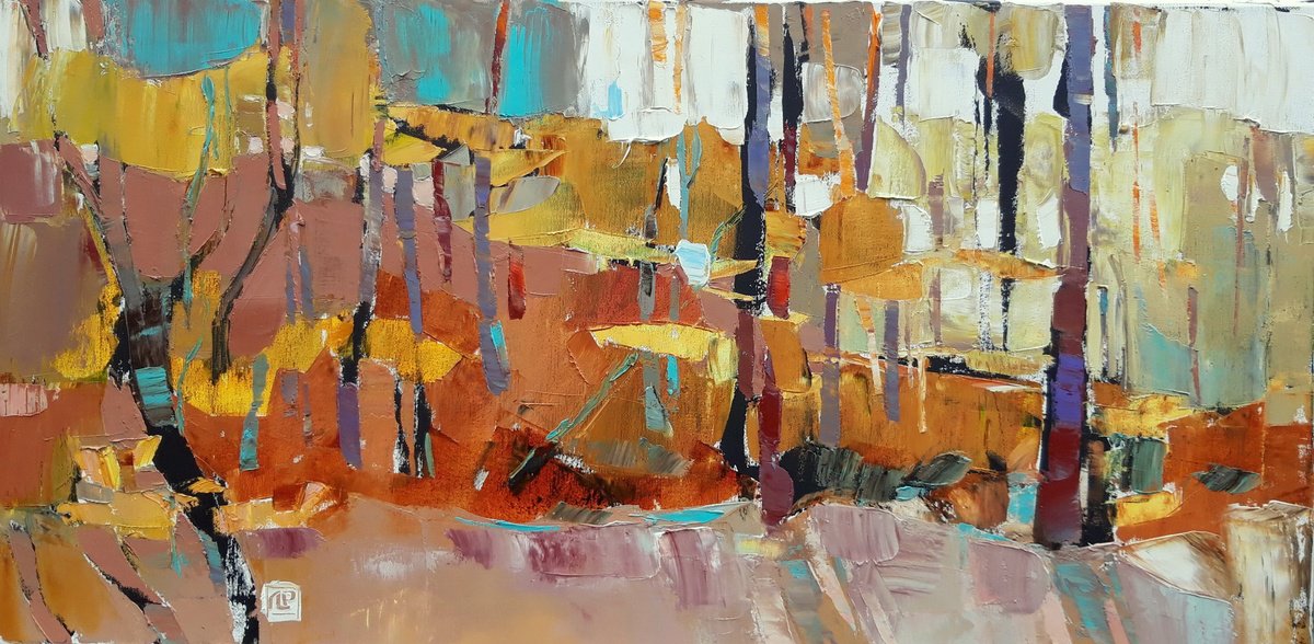 Autumn In The Forest. By Lesya Ros, 39 X 20, Artwork For Sale On Artfinder