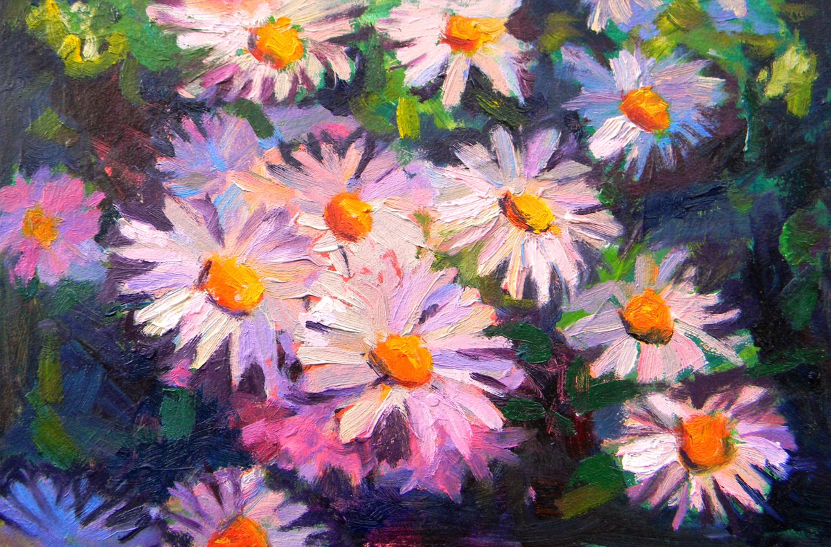 Sunlit Flowers by Liudmyla Chemodanova