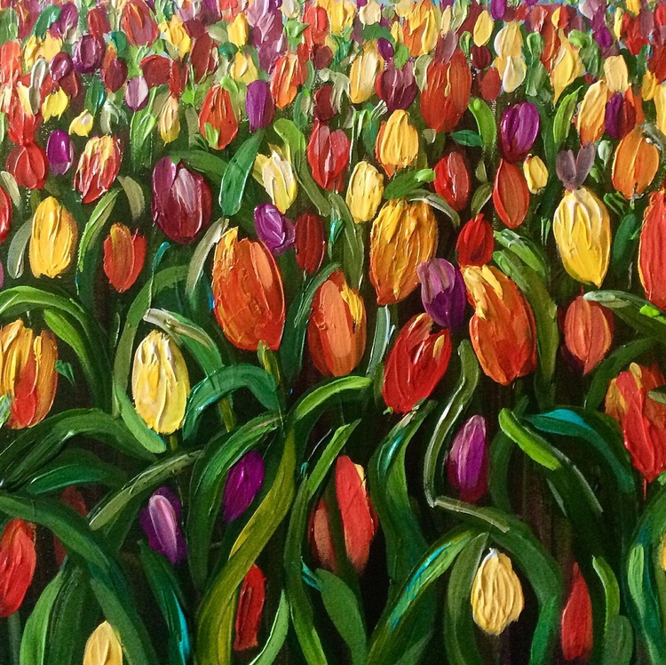 Tulip Fields By Colette Baumback Artfinder