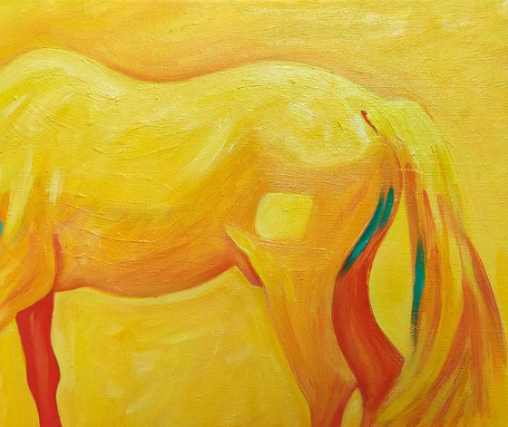 Yellow horse
