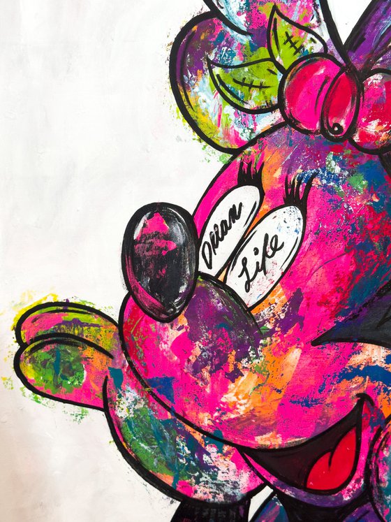 dream life ft. minnie mouse over white