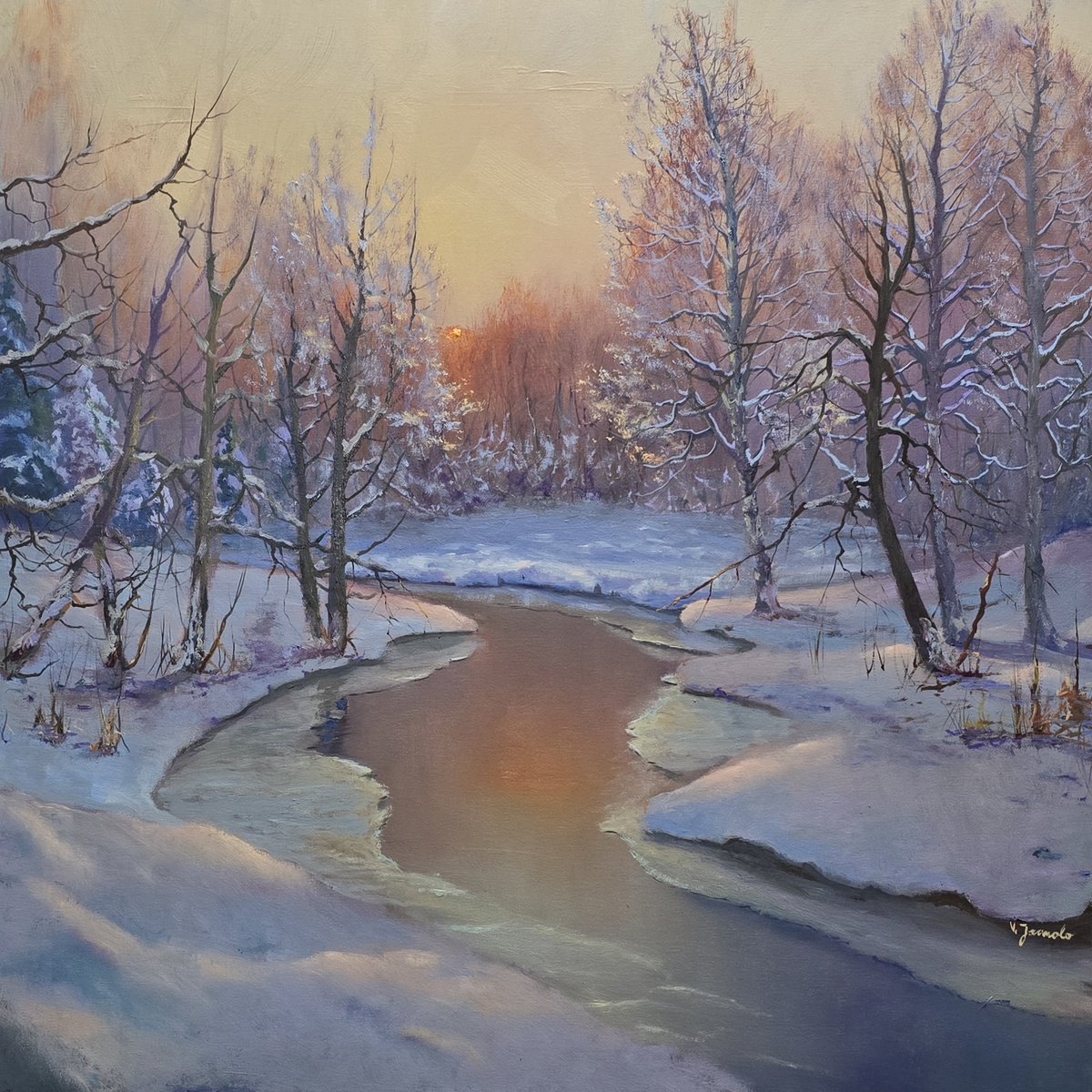 Kingdom Of Winter By Vladimir Jarmolo, 28 X 28, Artwork For Sale On Artfinder