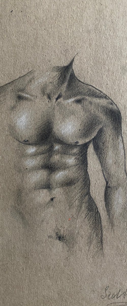 Topless man by Elvira Sultanova