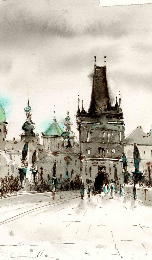 Charles Bridge, Prague by Eugenia Gorbacheva
