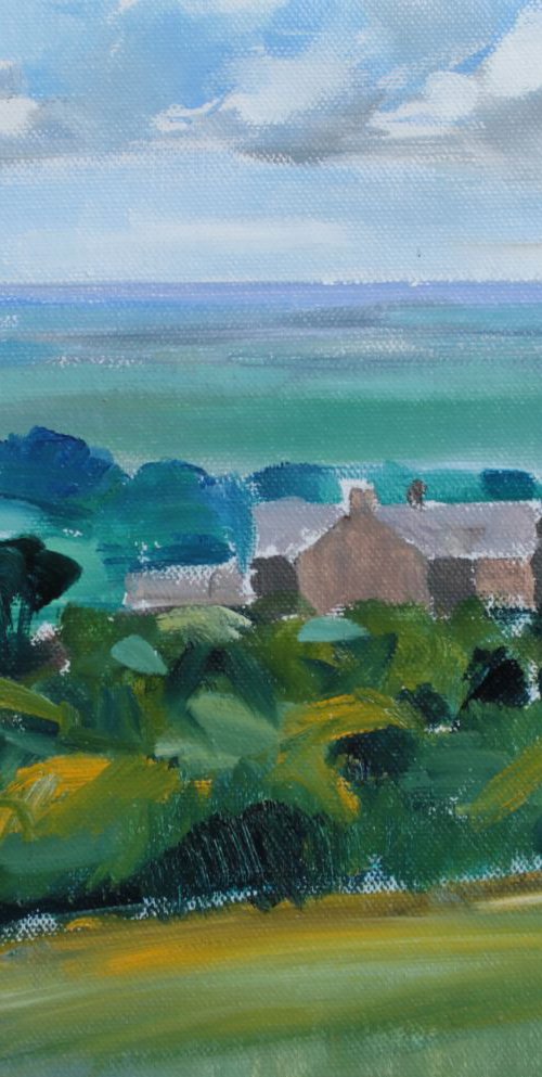 Higher Knoll Farm on a Summer Afternoon by David Pott