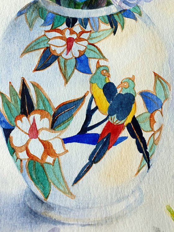 Spring Harmony Daffodils and Hyacinths