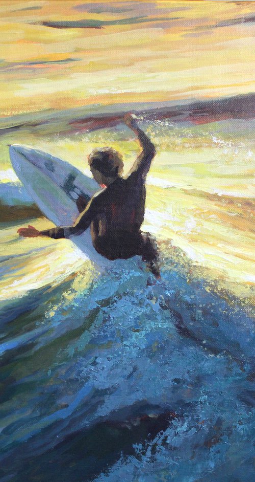 surfer №2. series "energy of motion" by Linar Ganeev