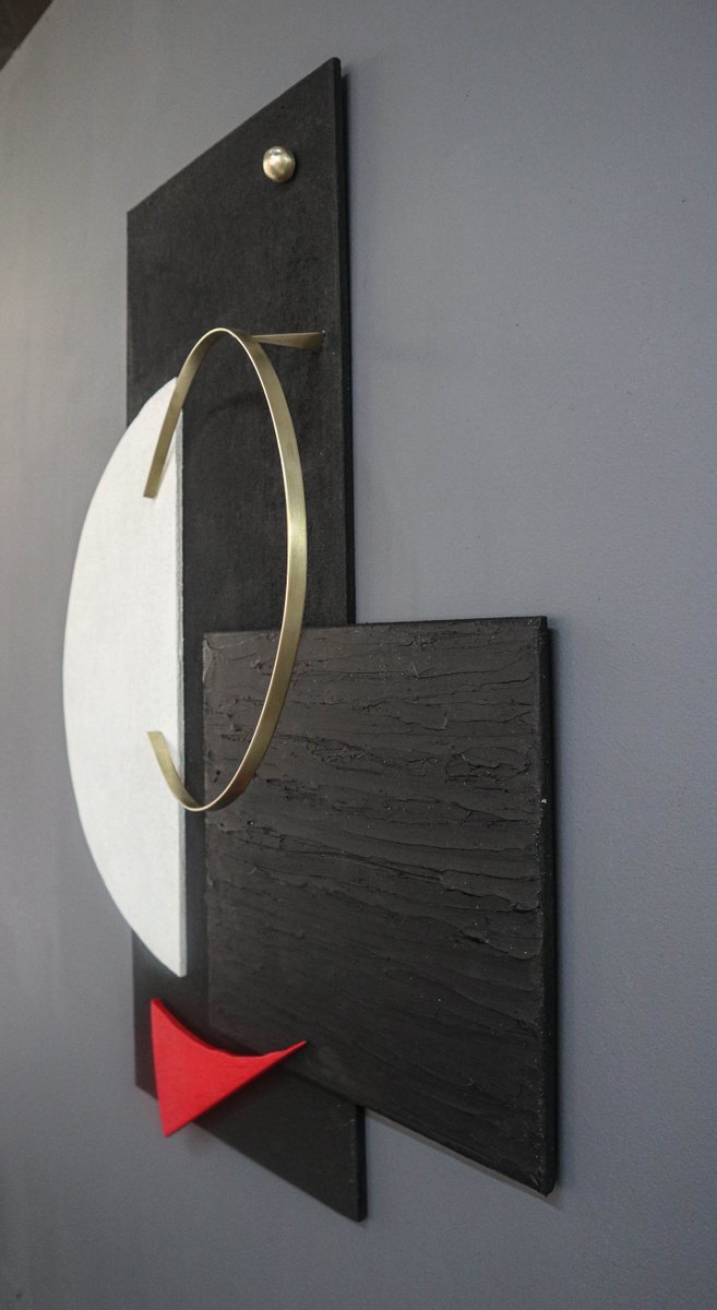 Abstract Sculpture By Anna Andreadi, 19 X 27, Lunar, Original Artwork