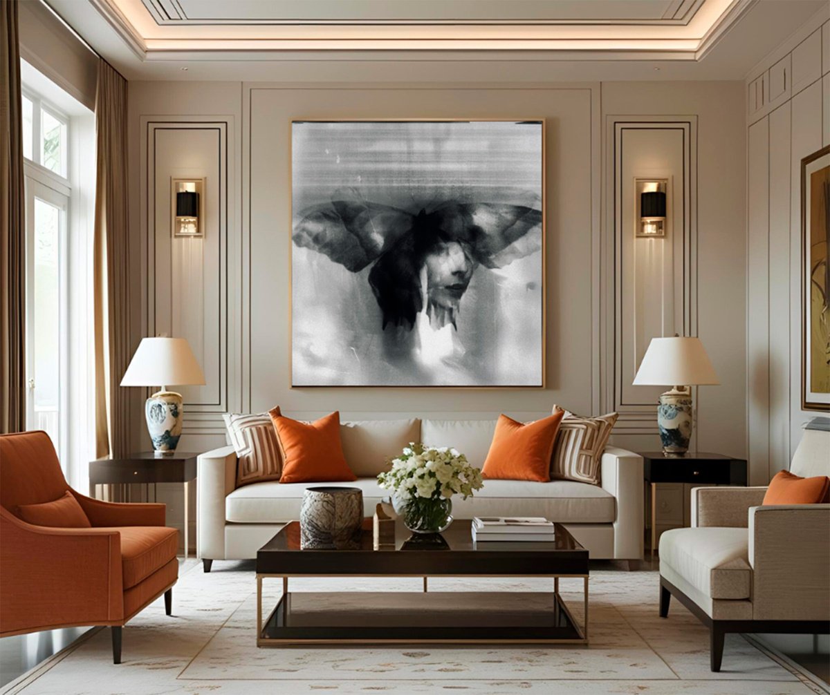 Surrealistic Abstract Photograph By Niccoli? Mario Zorza, 28 X 20", Poetic Revenge Triptych, Original Artwork