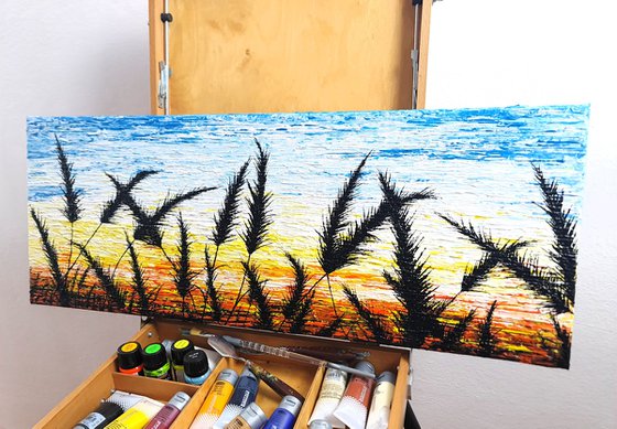 Sunrise In The Grass.