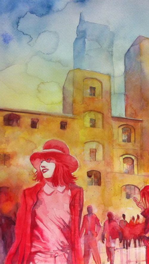 Chapeau rouge by Alessandro Andreuccetti