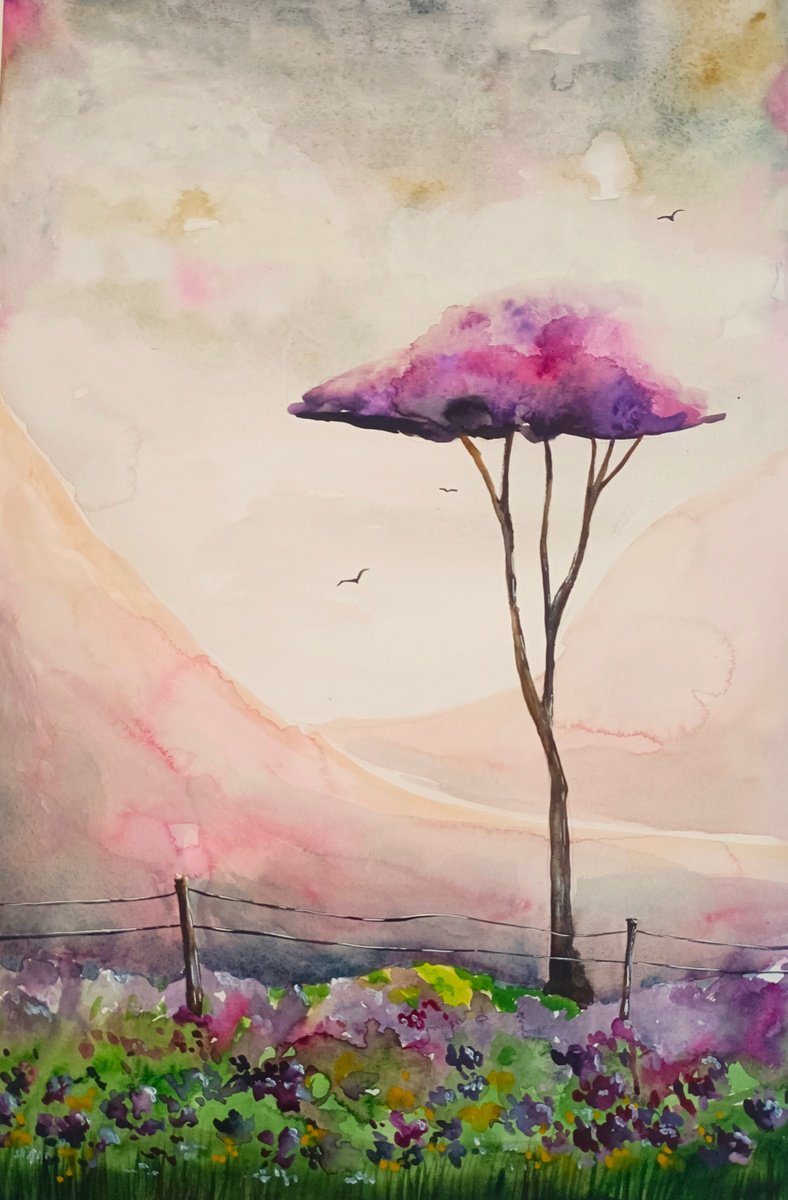 Purple Tree by Evgenia Smirnova