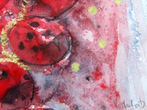 Abstract Lady Bugs 4