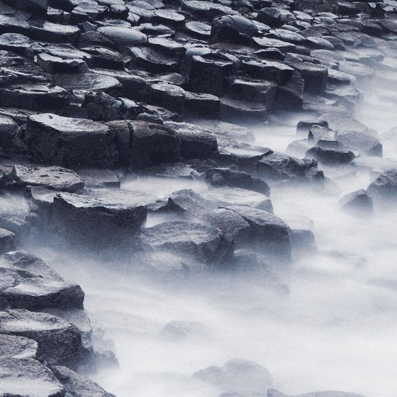 Stormy weather at Giant's Causeway