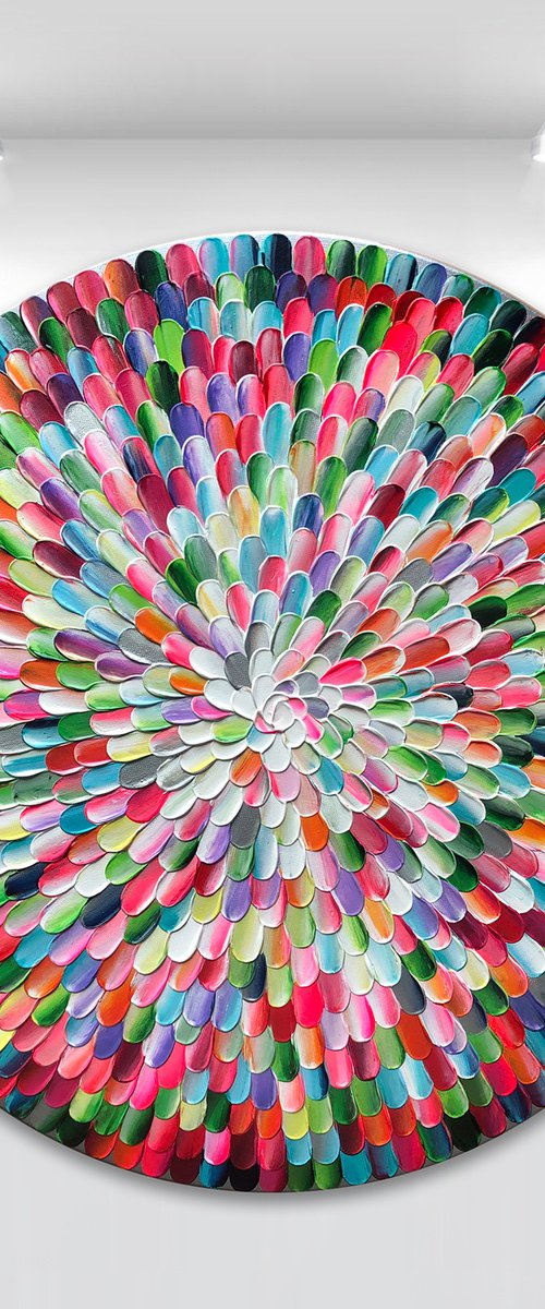 'Pacific rainbow IV' - 24x24” by Tatiana Georgieva