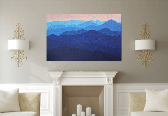 Mountains  /  ORIGINAL ACRYLIC PAINTING