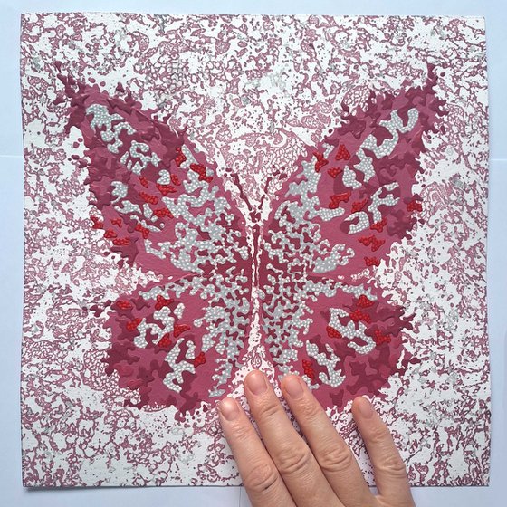 Butterfly «Burgundy Simphony»