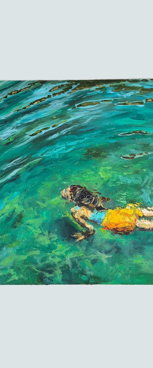 Summer Ocean Art by Leyla Demir