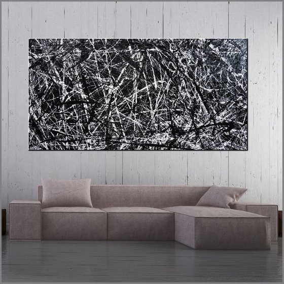 Scattergories 240cm x 100cm Huge Texture Abstract Art