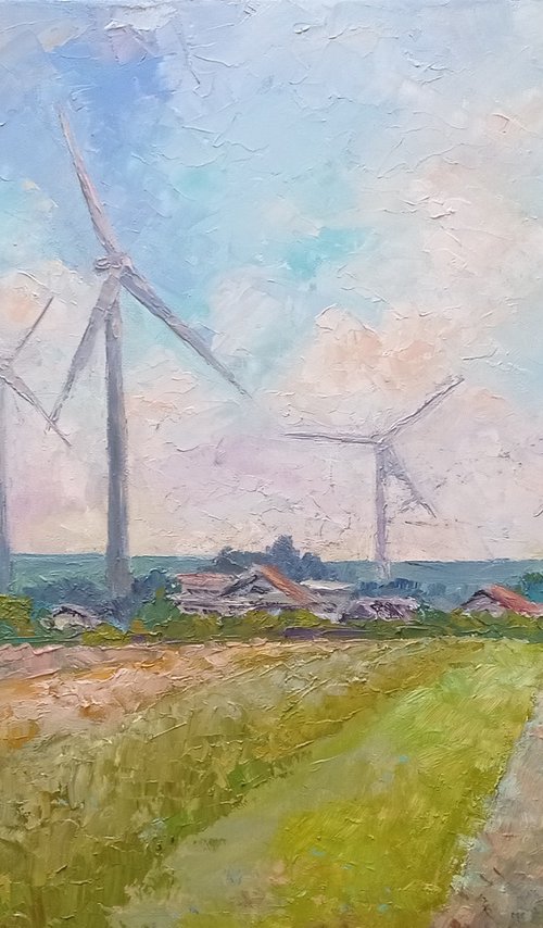 Windmills by Liubov Ponomarova