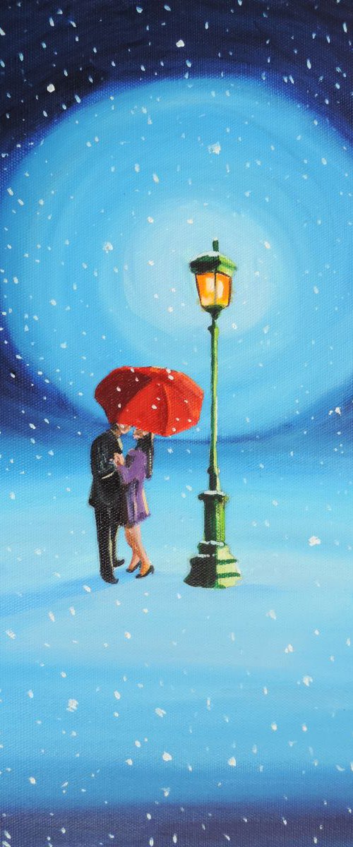 Winter Romantic couple by Gordon Bruce