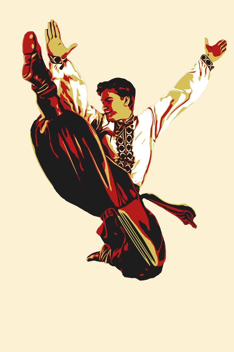 Folk dance_3 31,5x47,2 (80x120 cm) by Kosta Morr