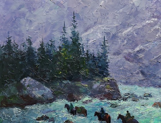 Dangerous Stream in the Mountains