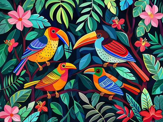 Fantastic tropical birds II