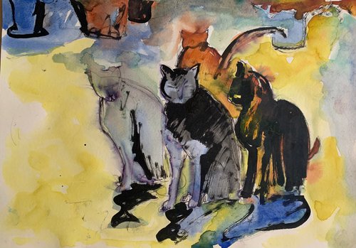 Cats family by Olga Pascari