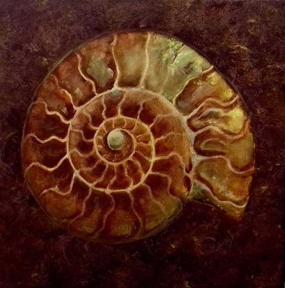 Gold and Green Ammonites