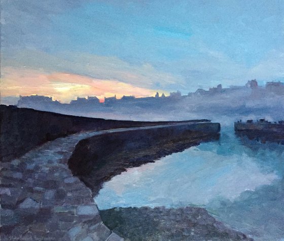'Crail Harbour, Fife, Looking West'