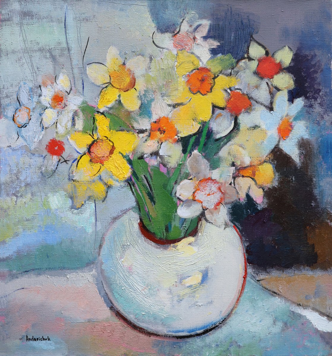 Daffodils By Artem Andreichuk, 22 X 24, Artwork For Sale On Artfinder