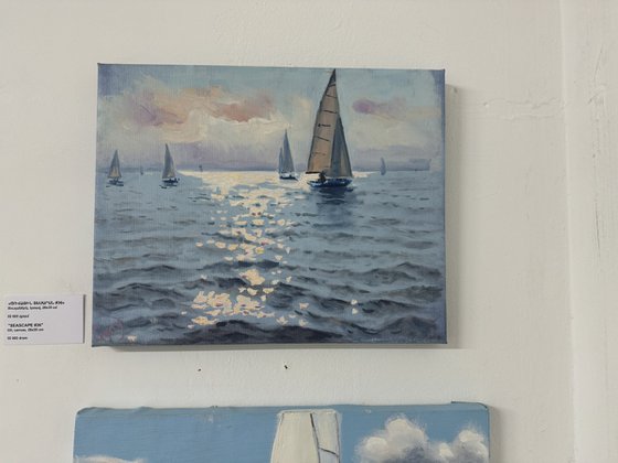 Seascape with Sailboats 36