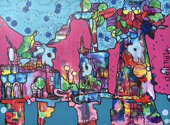 Peter Max 'City of water and sky'