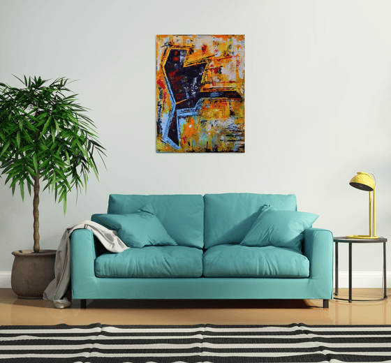 LET'S DANCE - Original Modern Abstract Pop art Street art 100/76