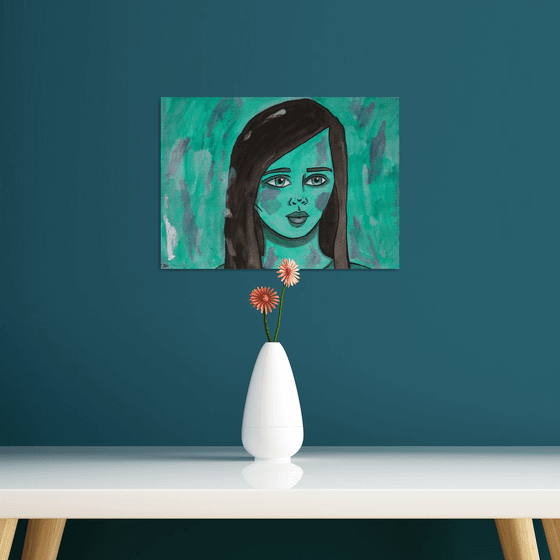 Turquoise Portrait