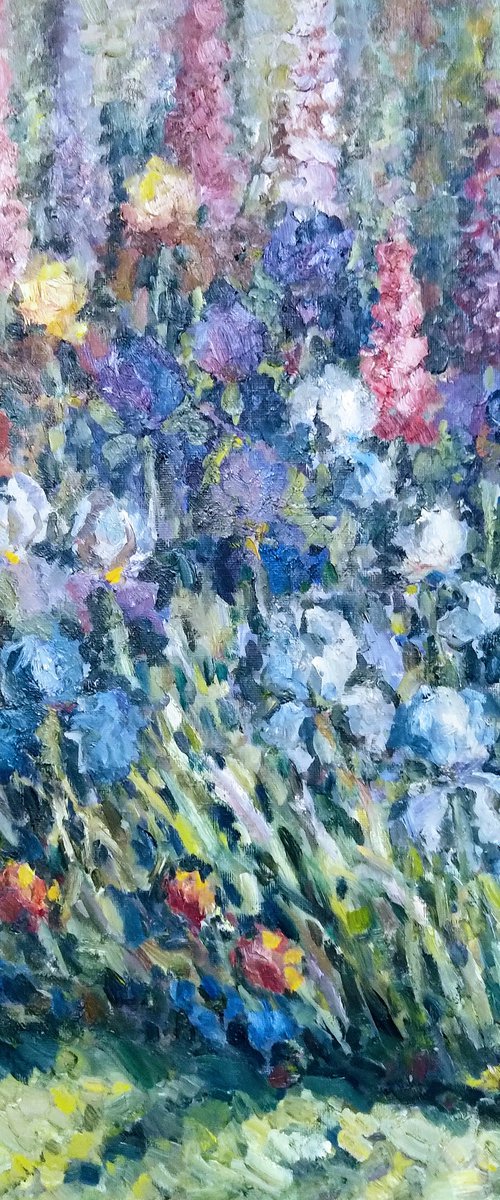 Garden (Irises) N 2 by Elena Klyan