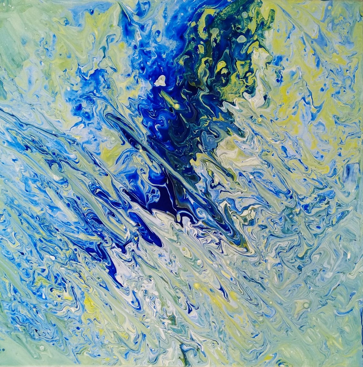 Abstract blue evanescence by Isabelle Lucas