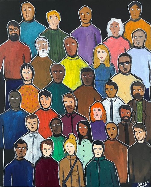 Crowd Of People by Aisha Haider