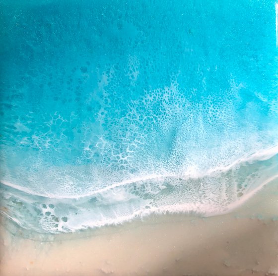 White Sand Beach #21 Miniature Painting Gift idea