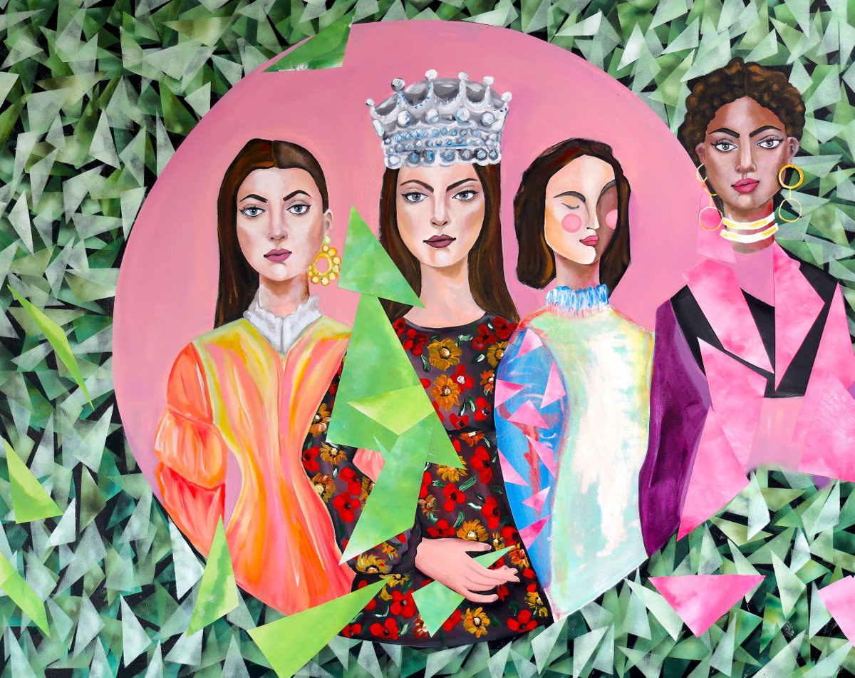 Expressive Portrait Painting By Poovi Art, 60 X 48", More Than A Body, Original Artwork