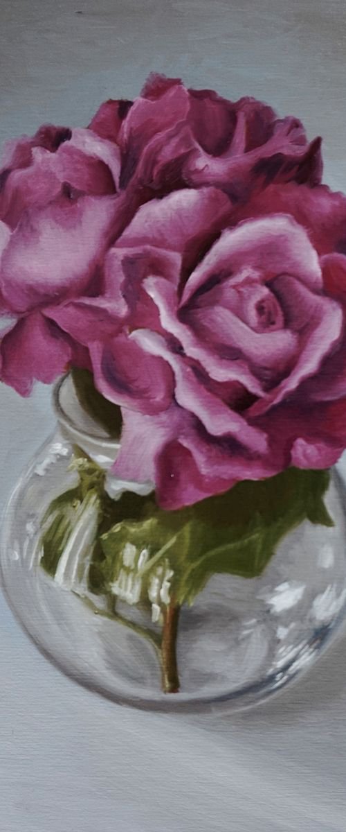 Pink Vase 8x10 £80 by Jayne Farrer