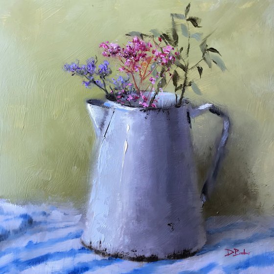 Jug with Dried Flowers