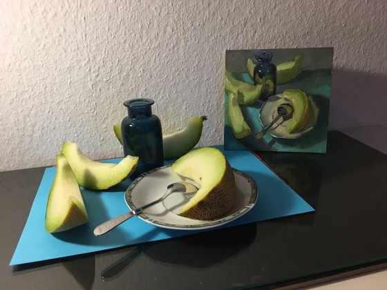 Original Kitchen Still Life - Melon party!